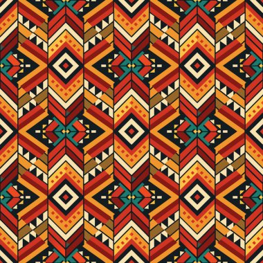 etnik kesintisiz geometrik desen