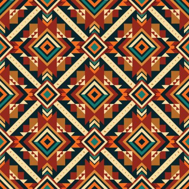 Etnik boho kusursuz desen. Yazdır. arka plan tekrarlanıyor. Kumaş tasarımı, duvar kağıdı.