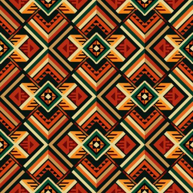 Etnik kabile kusursuz desen tasarımı.