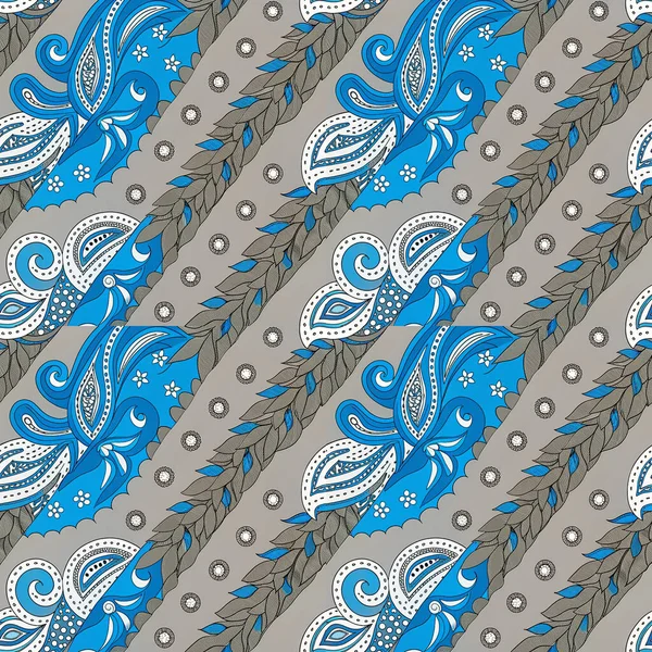 Kusursuz soyut el. Arka plan, dalgalar ve desen çizilmiş. Vektör modeli. Web sayfası, duvar kağıdı, ambalaj kağıdı, davetiye kartı için kullanılabilir