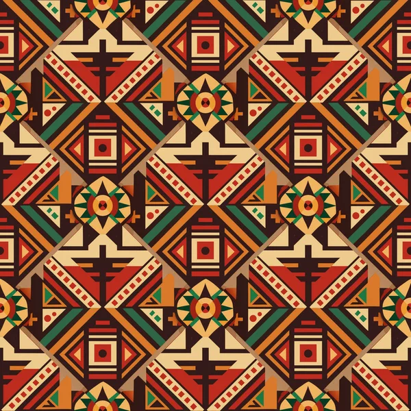 Etnik geometrik şekilli kusursuz desen. vektör illüstrasyonu
