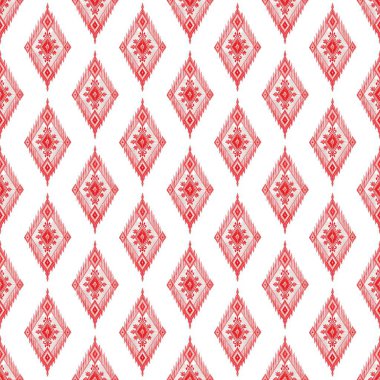 Kırmızı ve beyaz noel süsü. Ağ ve baskı, noel ve yeni yıl tasarımı için kusursuz desen