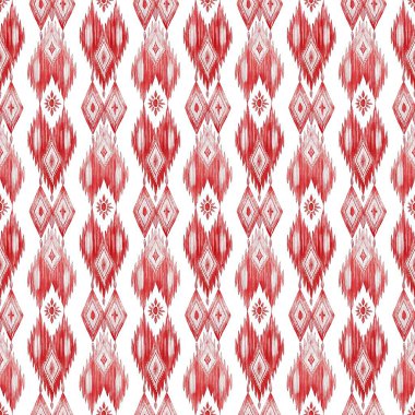 Suluboya kırmızı, beyaz ve kırmızı dikişsiz doku. el çizimi