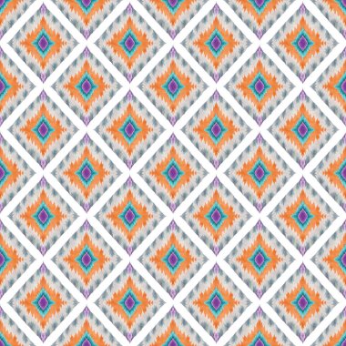 Geometrik şekilli kusursuz desen, vektör illüstrasyonu