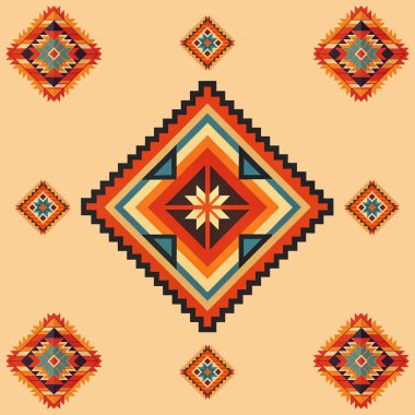 Etnik süsün kusursuz deseni.