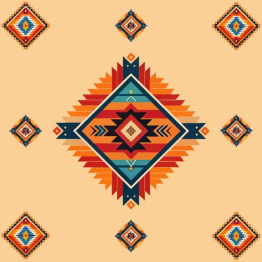 Etnik, pürüzsüz bir model. vektör süslemesi.