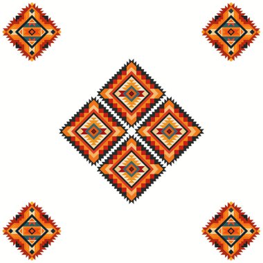 Etnik kabilelerin kusursuz kalıpları. Geometrik vektör çizimi. dizayn için kabile dokusu.