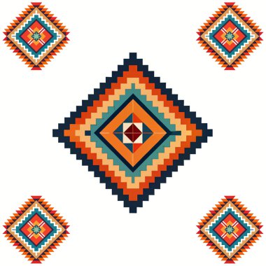 etnik kabile süsleme ile Seamless Modeli