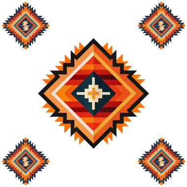 Kızılderili deseninin vektör çizimi