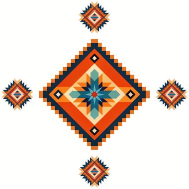 Tasarımınız için vektör dekoratif etnik süs