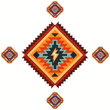 kabile etnik süsü. vektör illüstrasyonu