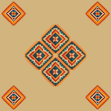 Etnik boho kusursuz desen. Yazdır. arka plan tekrarlanıyor. Kumaş tasarımı, duvar kağıdı.