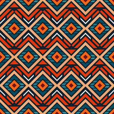 Kusursuz etnik düzen. soyut vektör illüstrasyonu