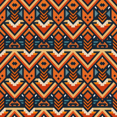 etnik seamless modeli. vektör çizim