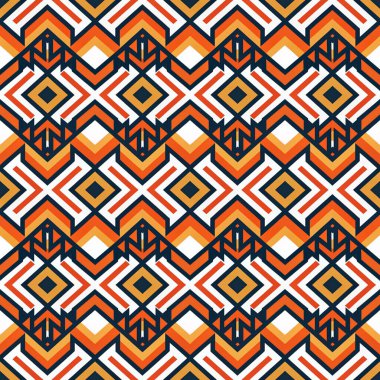 Vektör kusursuz desen. etnik doku.