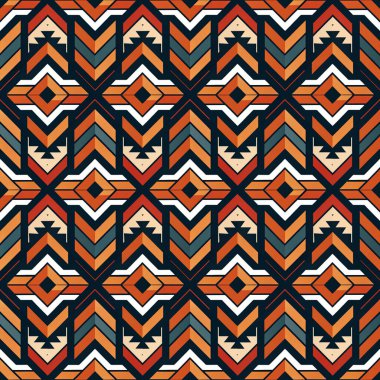 geometrik şekil ve çizgilerin görüntüsüyle kusursuz soyut desen.