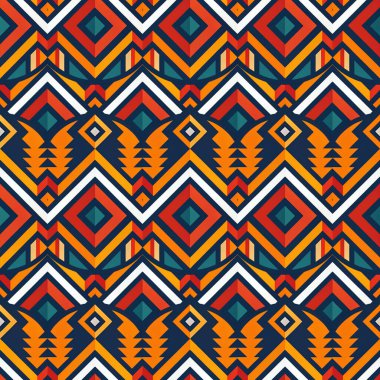 etnik seamless modeli. vektör çizim