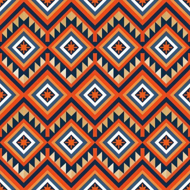 soyut etnik vektör sorunsuz arka plan