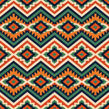 Aztek süslemeli kusursuz desen