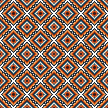 Etnik kabile geometrik modelinin kusursuz vektör deseni.