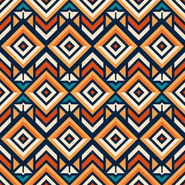 Turuncu renkte kusursuz geometrik desen. vektör soyut deseni.