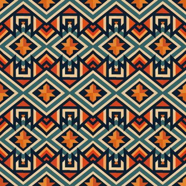 etnik kesintisiz geometrik desen