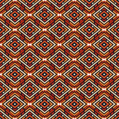 Etnik süslemeli kusursuz desen