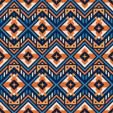 Kusursuz kabile etnik kalıbı. Geometrik vektör deseni