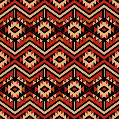 vektör Dikişsiz etnik desen
