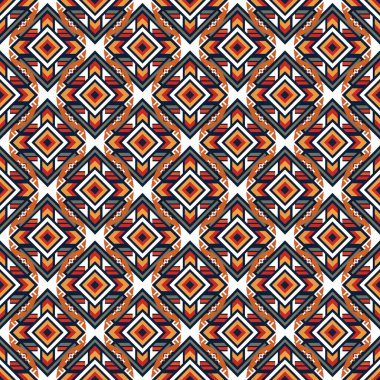 etnik çiçek seamless modeli