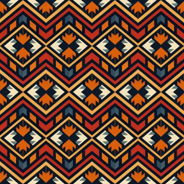 vektör etnik geometrik arka plan. Renk üçgenli desen. kabile süsüyle renksiz desenli