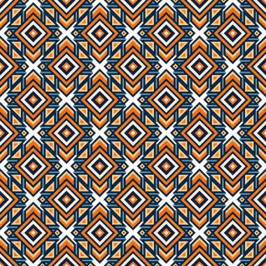 Geometrik şekilli kusursuz desen vektör çizimi