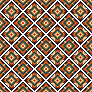 soyut etnik vektör sorunsuz arka plan