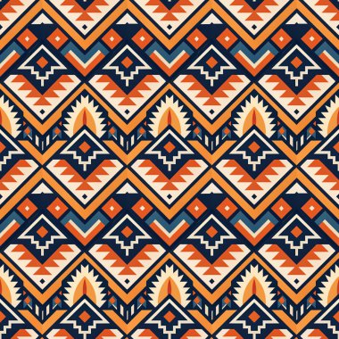 Etnik süslemeli kusursuz desen