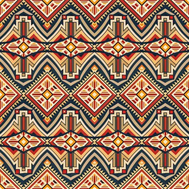 Kusursuz kabile etnik kalıbı. Geometrik vektör deseni