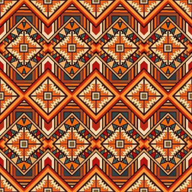 Kusursuz kabile etnik kalıbı. Geometrik vektör deseni