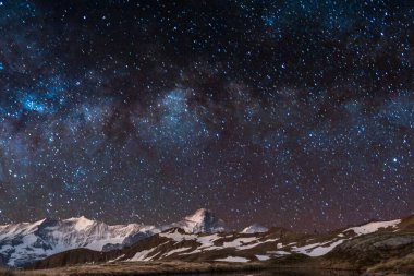  Karla kaplı dağ manzarası