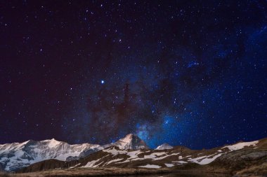  Karla kaplı dağ manzarası