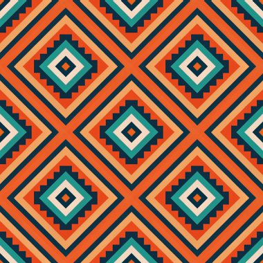 Kusursuz geometrik desen, renkli arkaplan, vektör illüstrasyonu