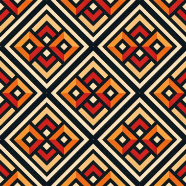 Etnik kusursuz geometrik arkaplan