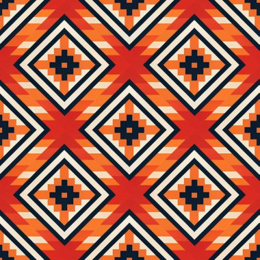 Geometrik şekilli kusursuz desen. vektör illüstrasyonu