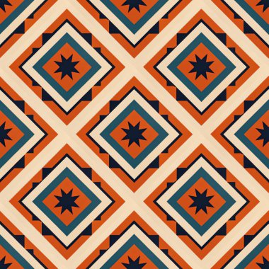 Etnik kabile modeli. Kusursuz soyut geometrik vektör deseni.