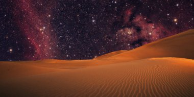 Gece gökyüzü, yıldızlar ve Samanyolu