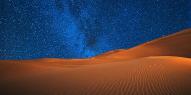 Fas 'taki çöl manzarası.