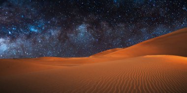 Samanyolu ve Samanyolu ile güzel gece gökyüzü