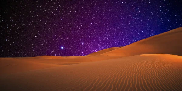 Sahara çölünde samanyolu, merzouga, Fas, Afrika