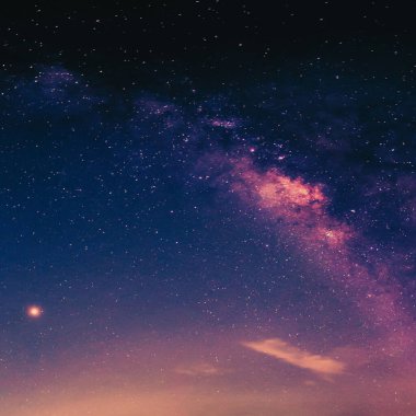 Yıldızlı gökyüzü ve yıldızlar