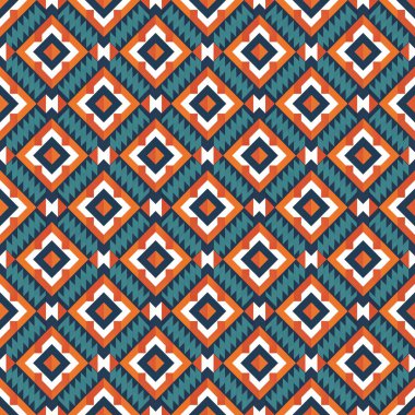 Geometrik şekilli kusursuz desen vektör çizimi