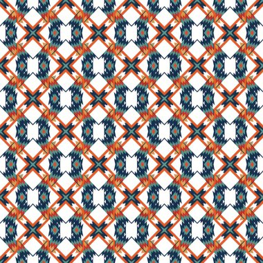 Geometrik şekilli kusursuz desen vektör çizimi