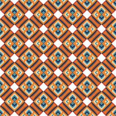 geometrik şekiller ile sorunsuz tasarlamak vektör desen.